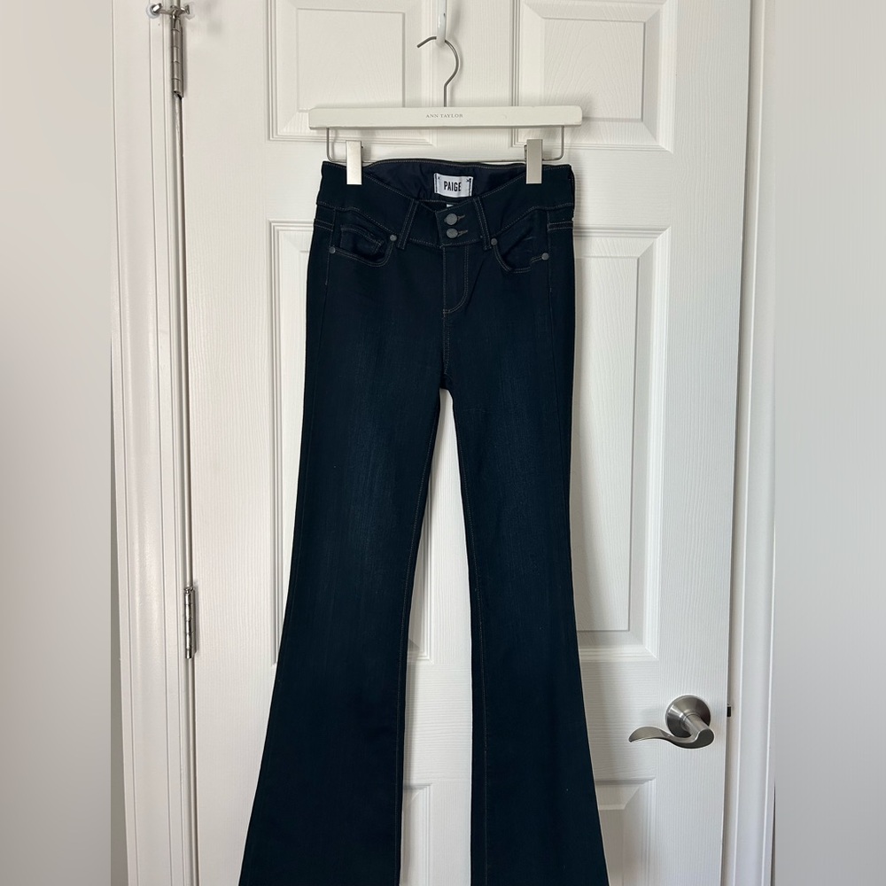 Blue Paige flare jeans